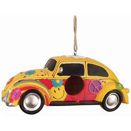 Hippie Bug Car Resin Birdhouse    SP1710193