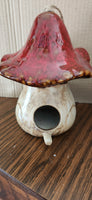 Glazed Mushroom Birdhouses 7"   GR102810