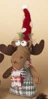 Holiday Plush Moose Ornaments     GR039980