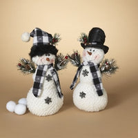 Plush Holiday Snowman 14"H   GR120820