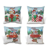 Holiday Lighted Pillows with Puppies & Kitten Designs   GR114560