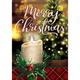 Christmas Candle Garden Flag                  CR6-50864