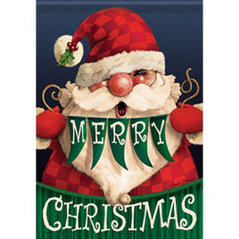 Overly Merry Santa Garden Flag                  CR6-50898