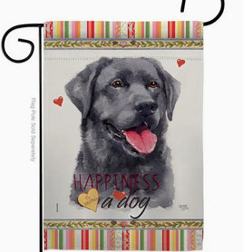 Black Labrador Dog Garden Flag  TG-60193