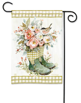 Bloomed Boots Garden Flag    DD-30406