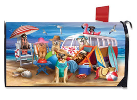 Dog Days Beach Mailbox Cover       MC6-8857