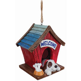 Red Dog House Resin Birdhouse    SP1710182