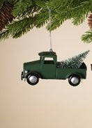 Metal Holiday Truck with Tree Ornament   GR047050