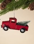 Metal Holiday Truck with Tree Ornament   GR047050