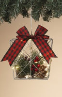 Hanging Pine & Berry Lighted Decor   GR058510