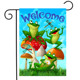 Happy Frogs Garden Flag   GF4-9147