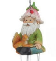 Gnome with Squirrel Windchime           RCS1113603