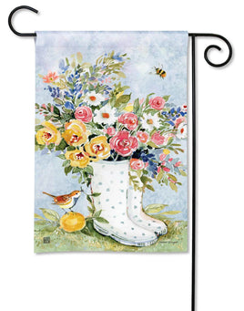 Spring Wellies Garden Flag    DD-32262