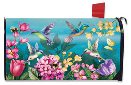 Springtime Hummingbirds OS Mailbox Cover        OSMC8-8879