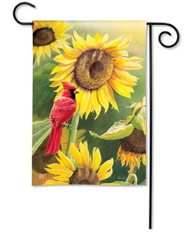 Sunflower Cardinal Garden Flag    DD-32155