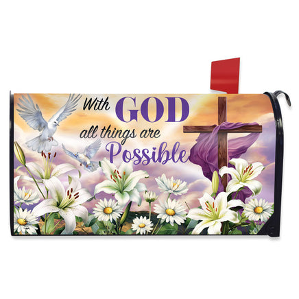 sunrise easter cross mailbox cover   mc6-08440