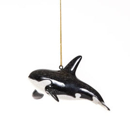 Hanging Orca Whale Resin Figurine               X-S375