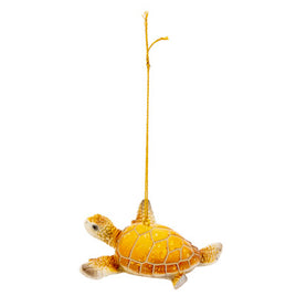 Hanging Yellow Resin Turtle Figurine     X-S656