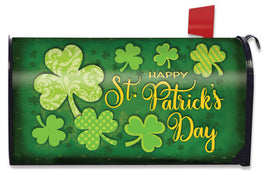 Lucky Shamrocks for St Patricks Day Mailbox Cover