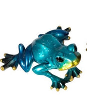 metallic looking frogs            ww-577-7 2) ww-577-b aqua/blue frog