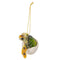 hanging green resin hatchling sea turtle              x-513-4